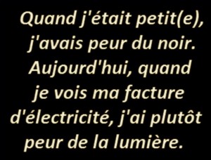 peur de la lumiere